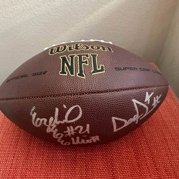 Dak Prescott & Ezekiel Elliott Dallas Cowboys Autographed Wilson Footballw COA - Picture 7 of 10